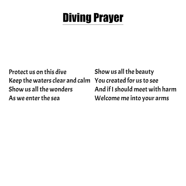Diving Prayer Bracelet